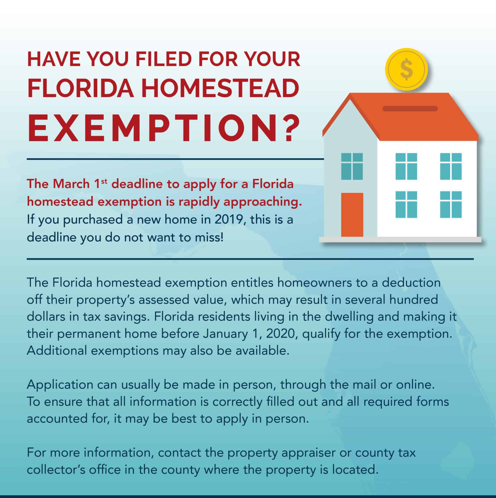 2024 Homestead Exemption Deadline Jere Garland